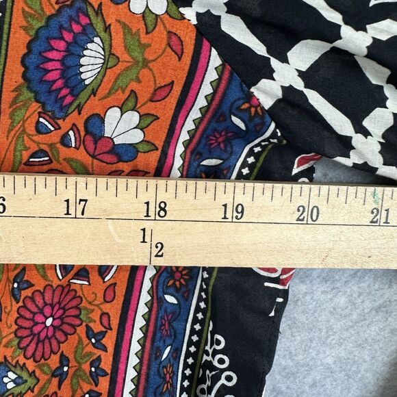 Tunic Women’s Size Medium Festival Boho Hippie‎ Retro Ethnic Floral 3/4 Sleeve - Picture 4 of 10